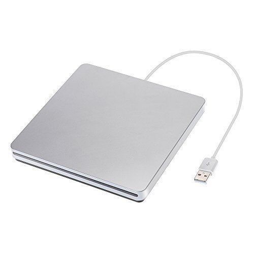 محرك أقراص ثابت خارجي قابل لإعادة الكتابة CD-RW لنظامي التشغيل MacOS أو Windows