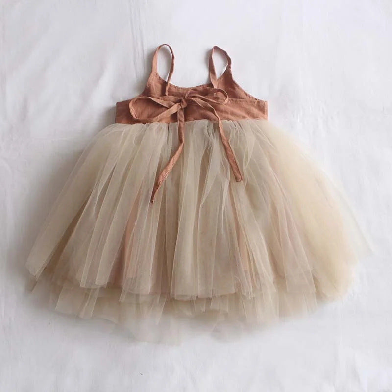Süßes Prinzessinnenkleid zum Schnüren für Kinder