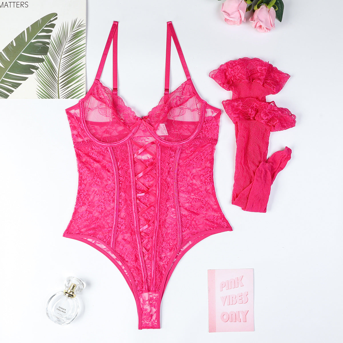 Women's Fashion Lace Splicing Sling Jumpsuit - X2-Shopping