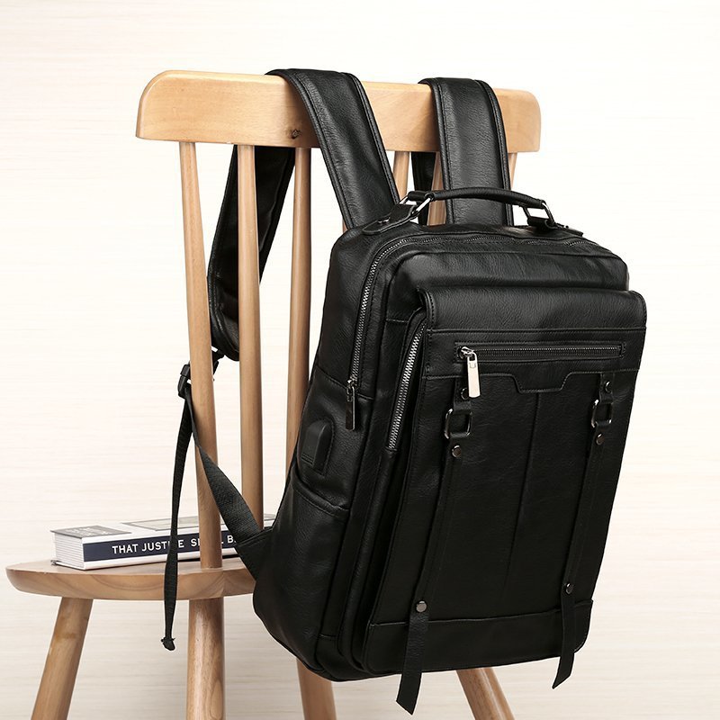 Männer Casual Rucksack Hohe Schule Junior High School Student Schultasche Einfache