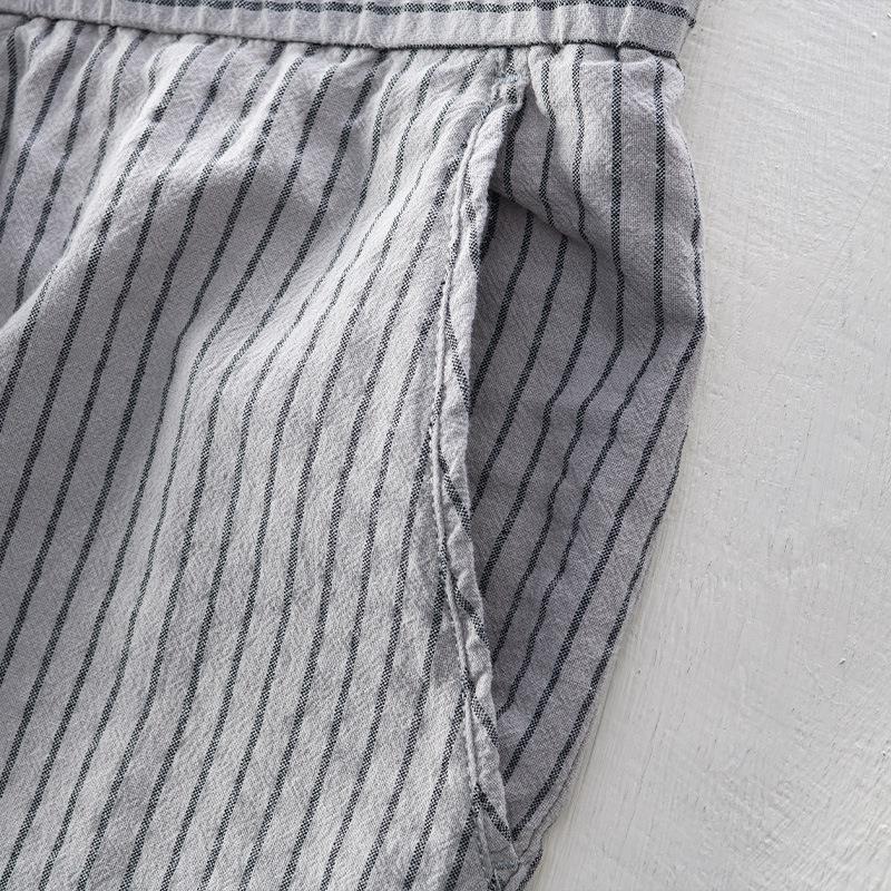Simple Tether Casual Men's Contrast Color Striped Ankle-length Pants