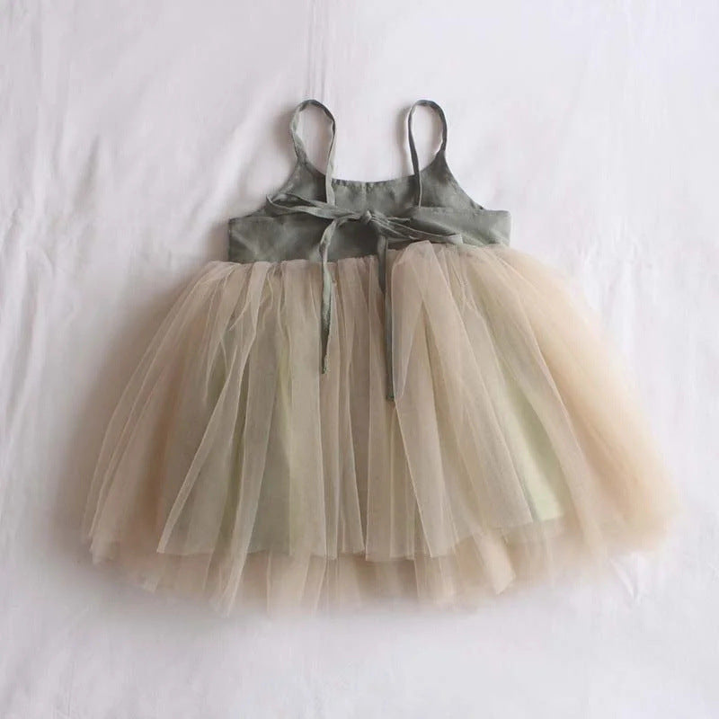 Süßes Prinzessinnenkleid zum Schnüren für Kinder