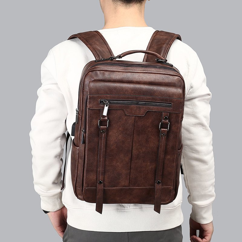 Männer Casual Rucksack Hohe Schule Junior High School Student Schultasche Einfache