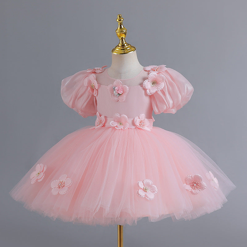 Modisches High-End-Blumenkleid für Mädchen