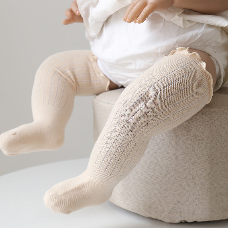 Children's Wooden Ear Over The Knee Mid-calf Length And Knee High Socks - X2-Shopping