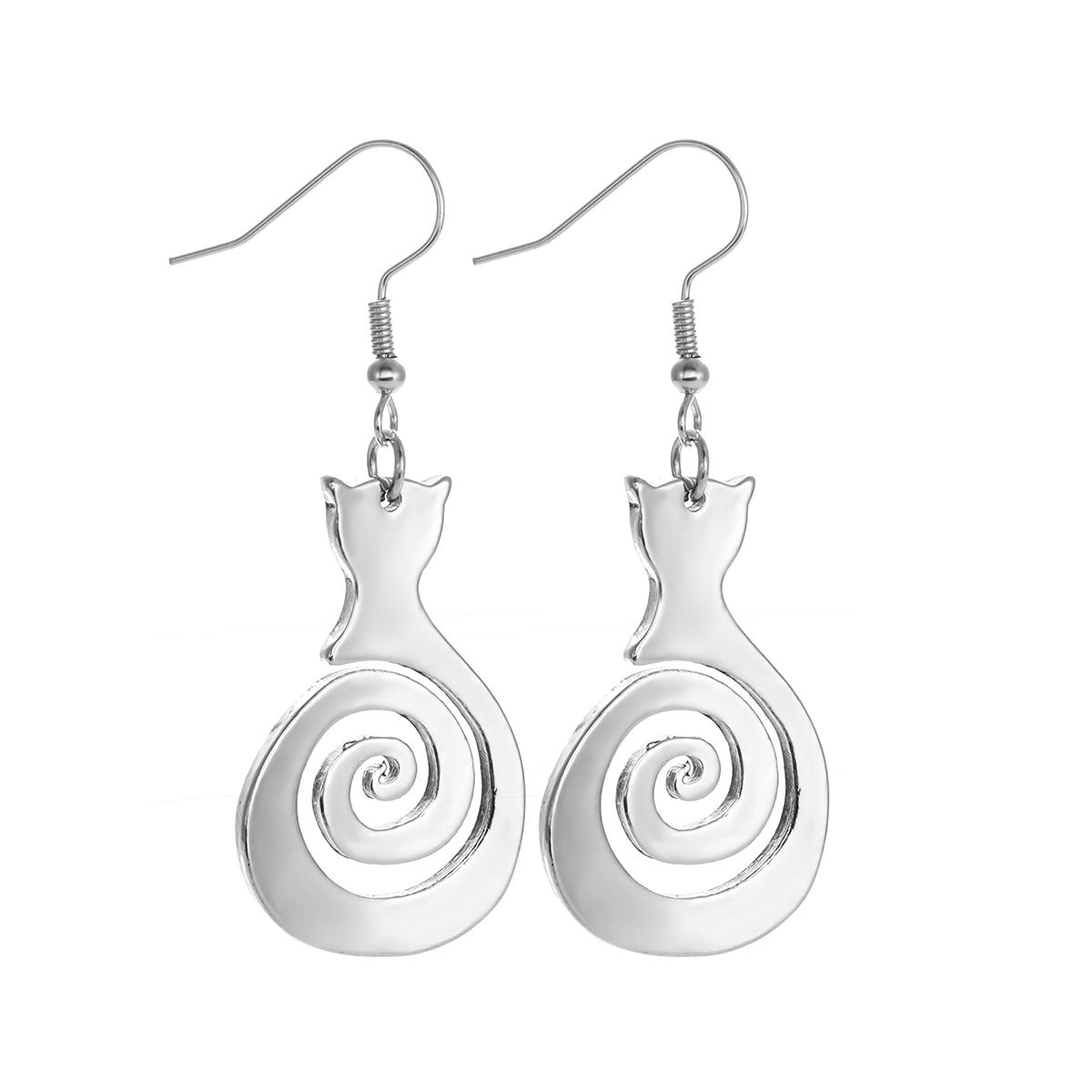 Retro Simple Jewelry Geometric Vortex Earrings Eardrops