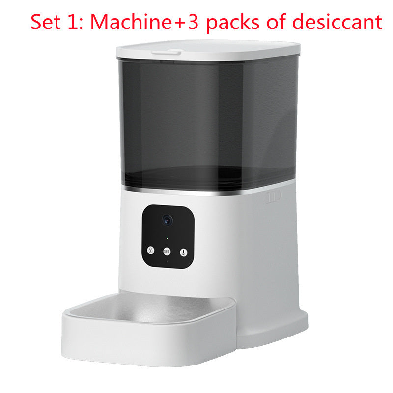 Pet Automatic Feeder Large Capacity Smart Voice Recorder APP Control Timer Feeding Cat Dog Food Dispenser With WiFi Pet Bowl - X2-Shopping