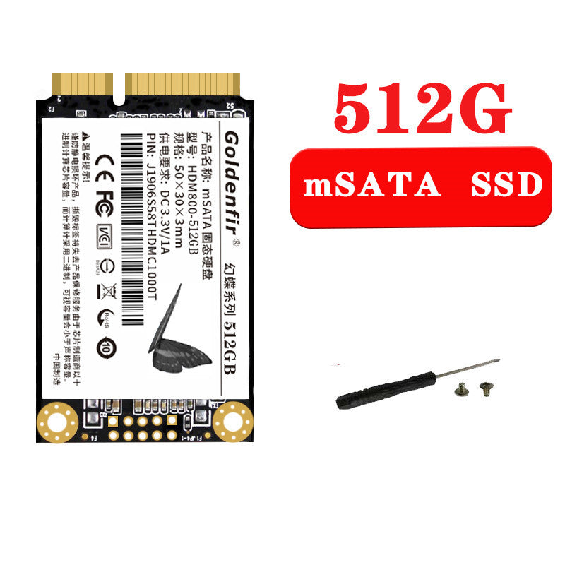 محرك أقراص الحالة الصلبة الجديد تمامًا بسعة 512 جيجابايت للكمبيوتر المحمول المكتبي العالمي Mini SATA SSD الأصلي