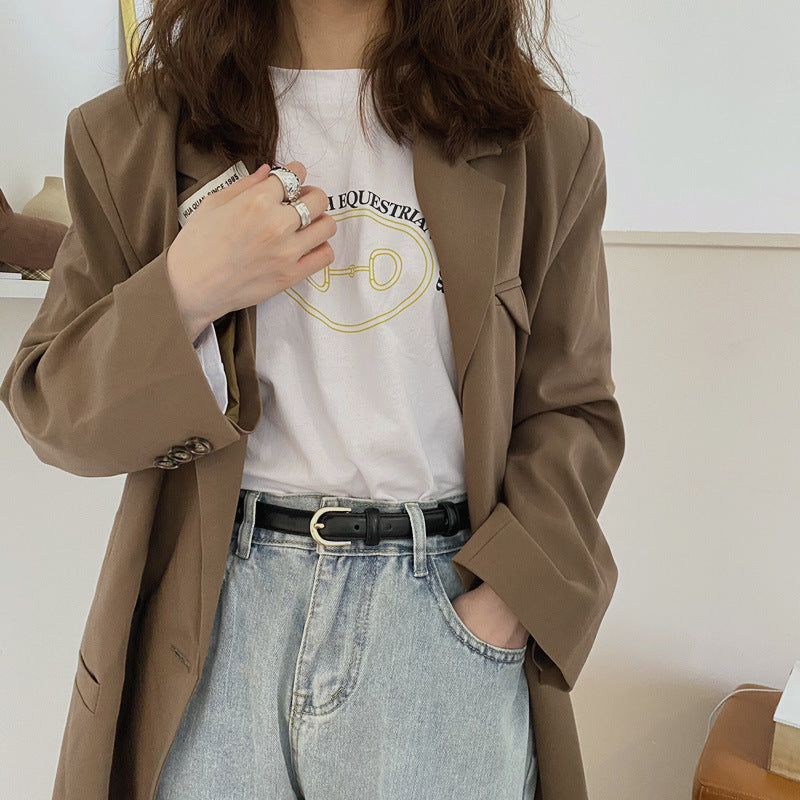 Super Easy To Match Soft Leather Belt Simple And Advanced - X2-Shopping