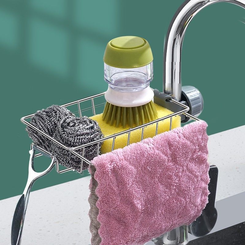 Einstellbare Waschbecken Abfluss Rack Schwamm Lagerung Wasserhahn Halter Seife Abtropffläche Regal Korb Organizer Küche Bad Zubehör