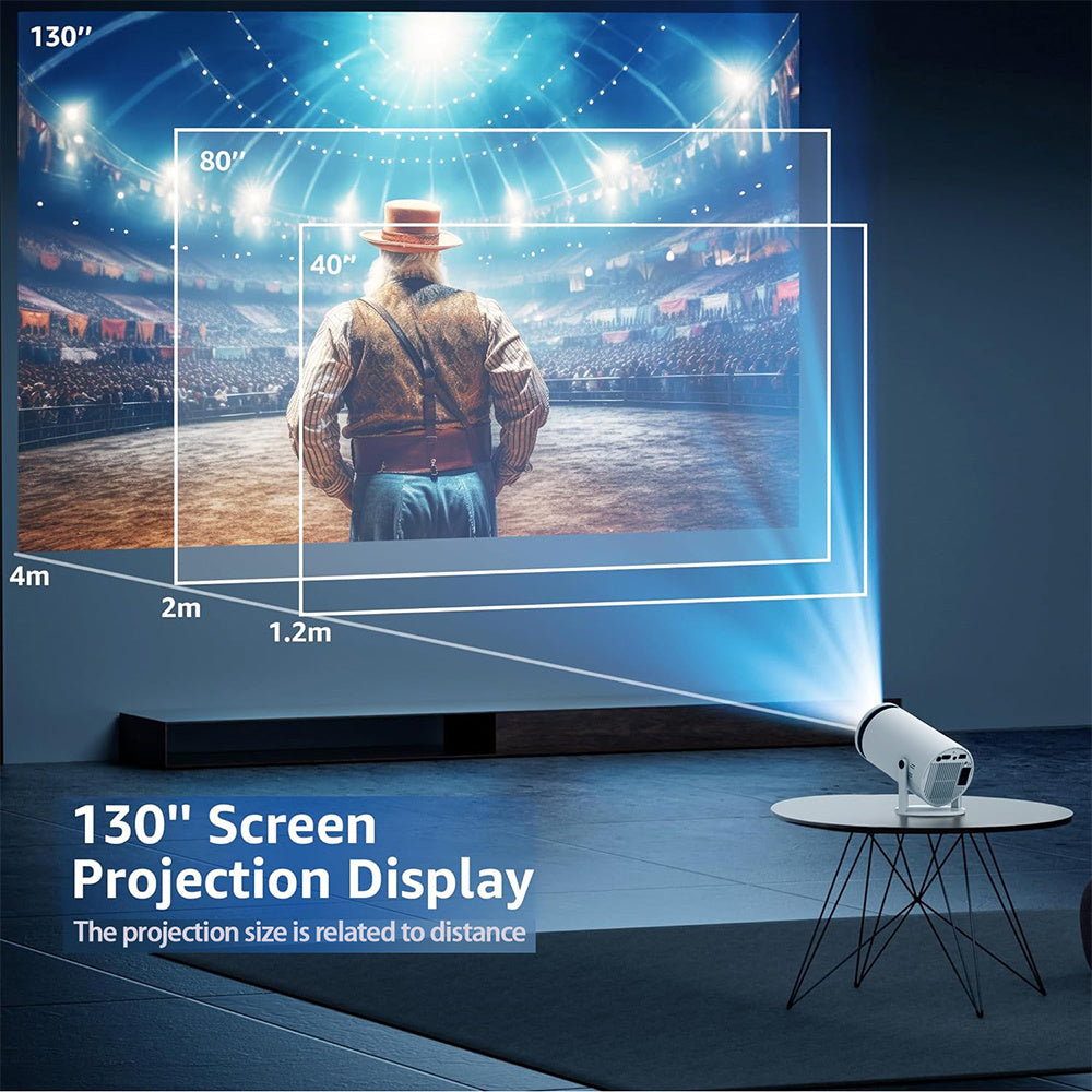 جهاز عرض منزلي عالي الدقة بتقنية البلوتوث محمول صغير بدقة 4K هاتف صغير Y5S جهاز عرض مسرح منزلي