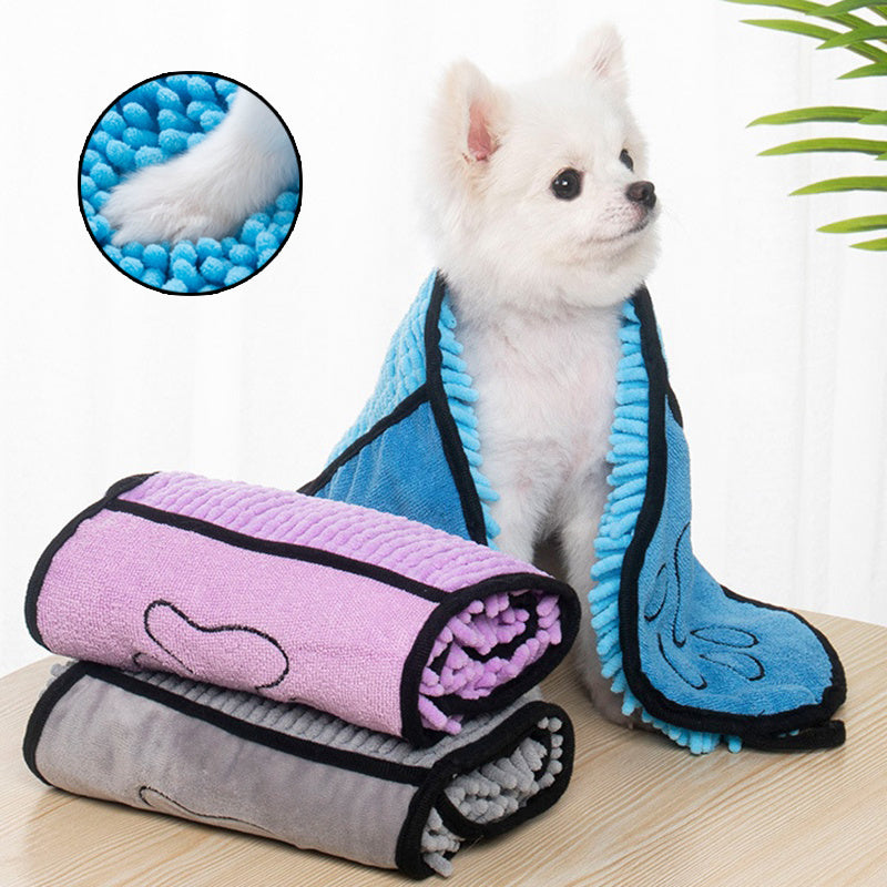 Dogs Cats Towels Super Absorbent Dog Bathrobe Microfiber Bath Towels Quick-Drying Cat Bath Towel For Pets Towel Dog Towels Pet Products - X2-Shopping