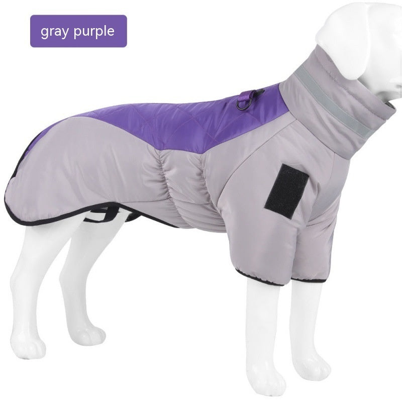New Winter Dog Coat Waterproof Pet Clothes For Medum Large Dogs Warm Thicken Dog Vest Custome Labrador Jacket - X2-Shopping