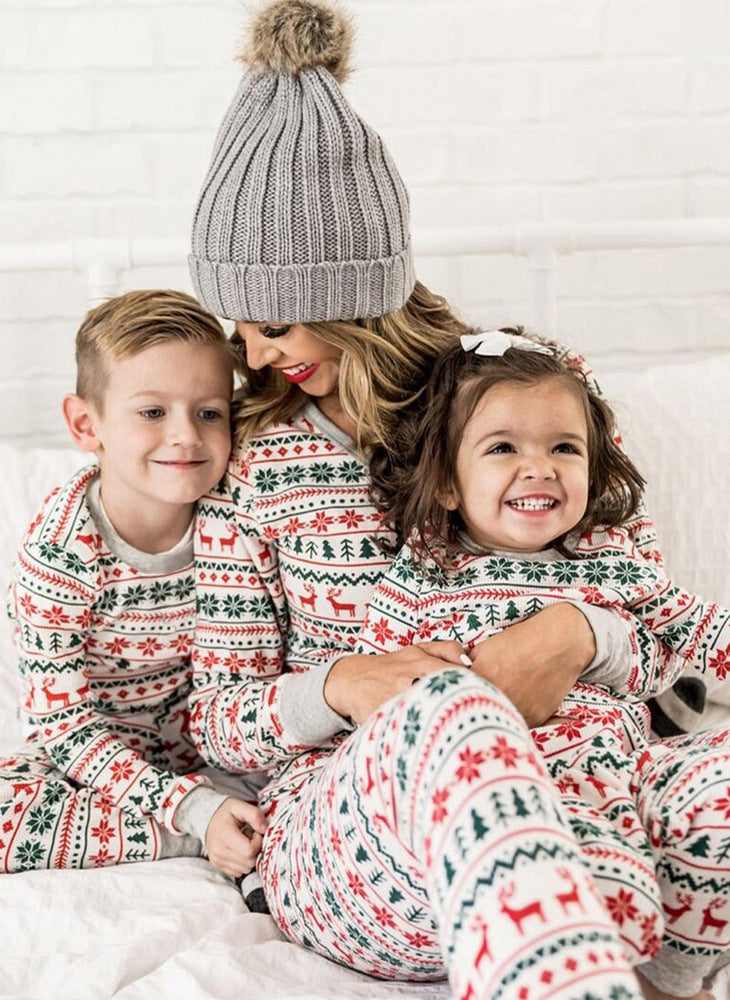 Christmas Pajamas Family Matching New Year Father Mother Kids Baby Look Clothes Set Dad Mom And Daughter Son Pyjamas Outfit - X2-Shopping
