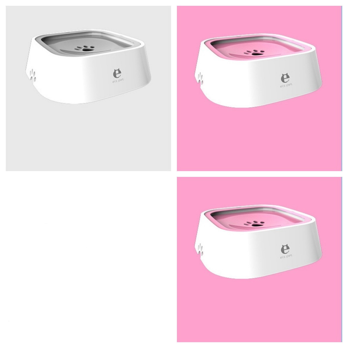 1.5L Cat Dog Water Bowl Carried Floating Bowl Anti-Overflow Slow Water Feeder Dispenser Pet Fountain ABS&PP Dog Supplies - X2-Shopping