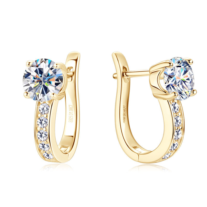 Fashion Simple High-grade Moissanite Earrings