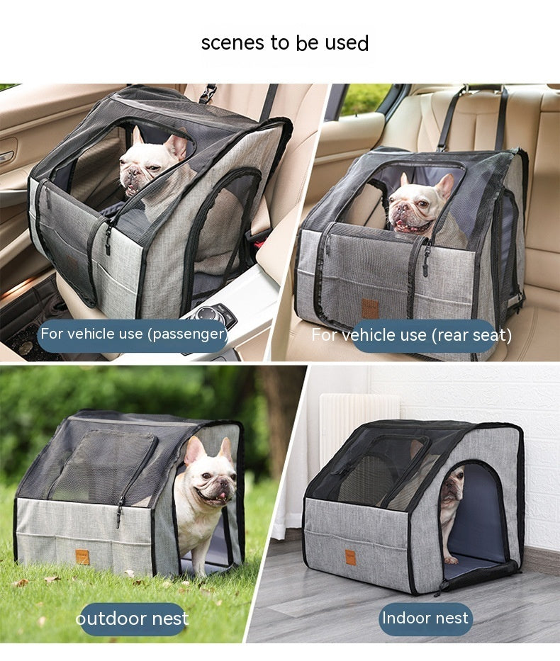 Pet Car Supplies Dog Dog Cage Nest Go Out Portable - X2-Shopping