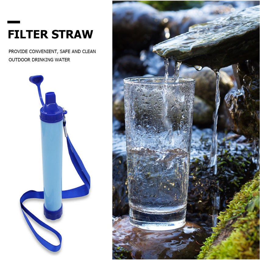 Wasserfilter Stroh Wandern Camping Outdoor Reisen Persönliche Notfall-Überlebenswerkzeuge Sommerleben Stroh