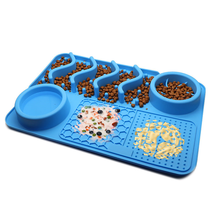 Dog Silicone Licking Pad Pet Licking Mat Silicone Smelling Mat Multifunctional Food Bowl Pets Supplies - X2-Shopping