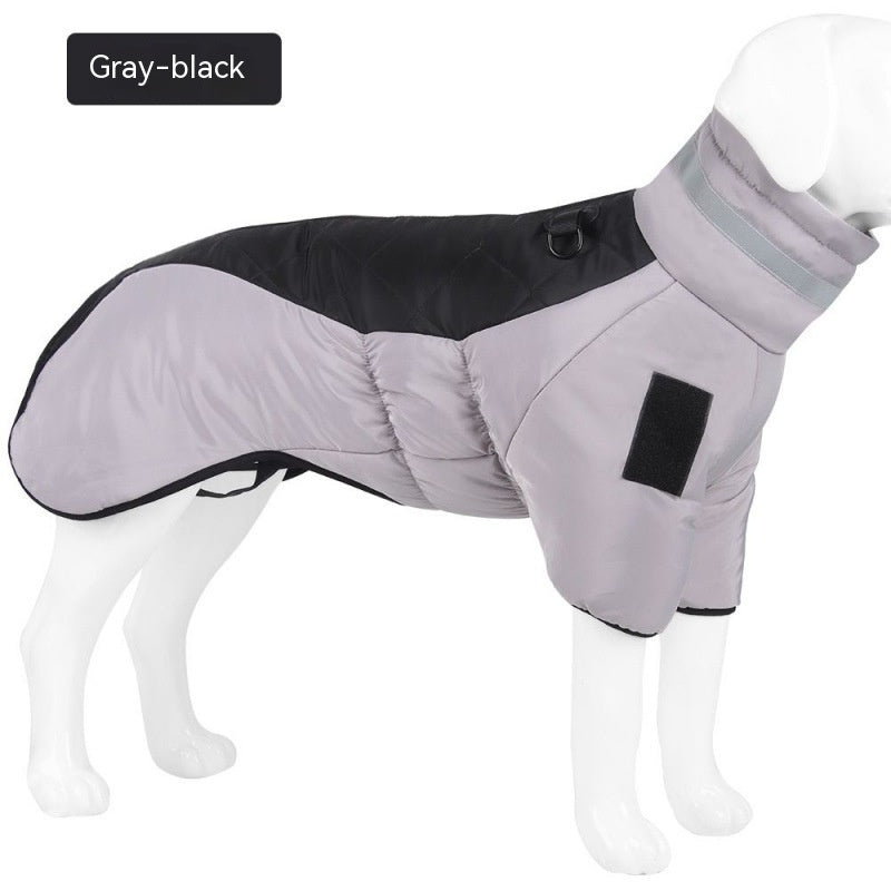 New Winter Dog Coat Waterproof Pet Clothes For Medum Large Dogs Warm Thicken Dog Vest Custome Labrador Jacket - X2-Shopping