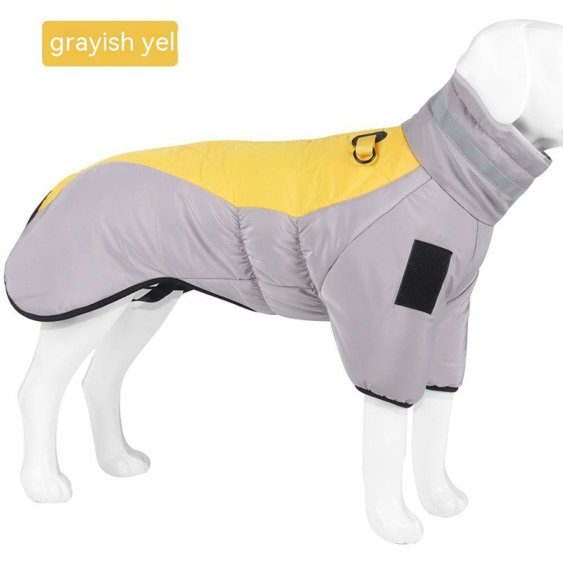 New Winter Dog Coat Waterproof Pet Clothes For Medum Large Dogs Warm Thicken Dog Vest Custome Labrador Jacket - X2-Shopping