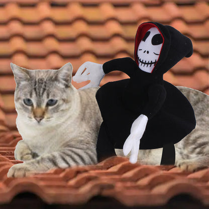 NEW Funny Pet Halloween Costume Halloween Pet Decoration Dress Up Pet Cosplay Costume Halloween Pet Clothes Spider Pumpkin Vest - X2-Shopping