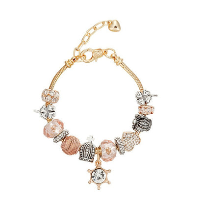 DIY Diamond Rudder Pendant Bracelet For Women