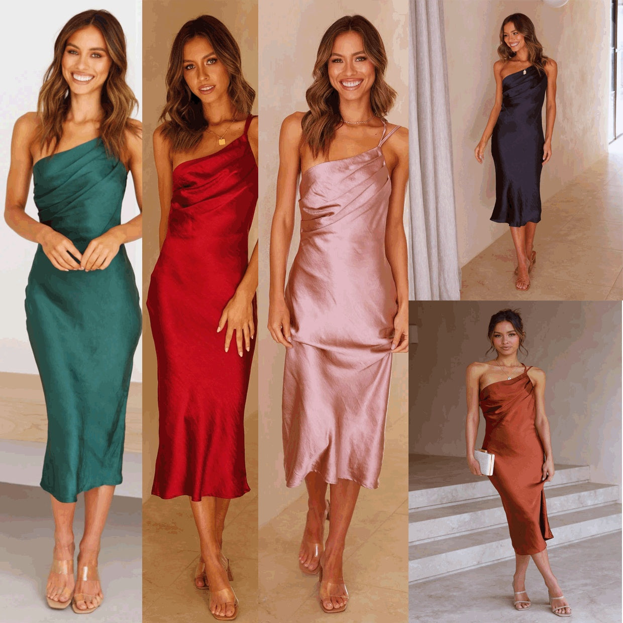 Back Lace Up Slim Fit Dress - X2-Shopping
