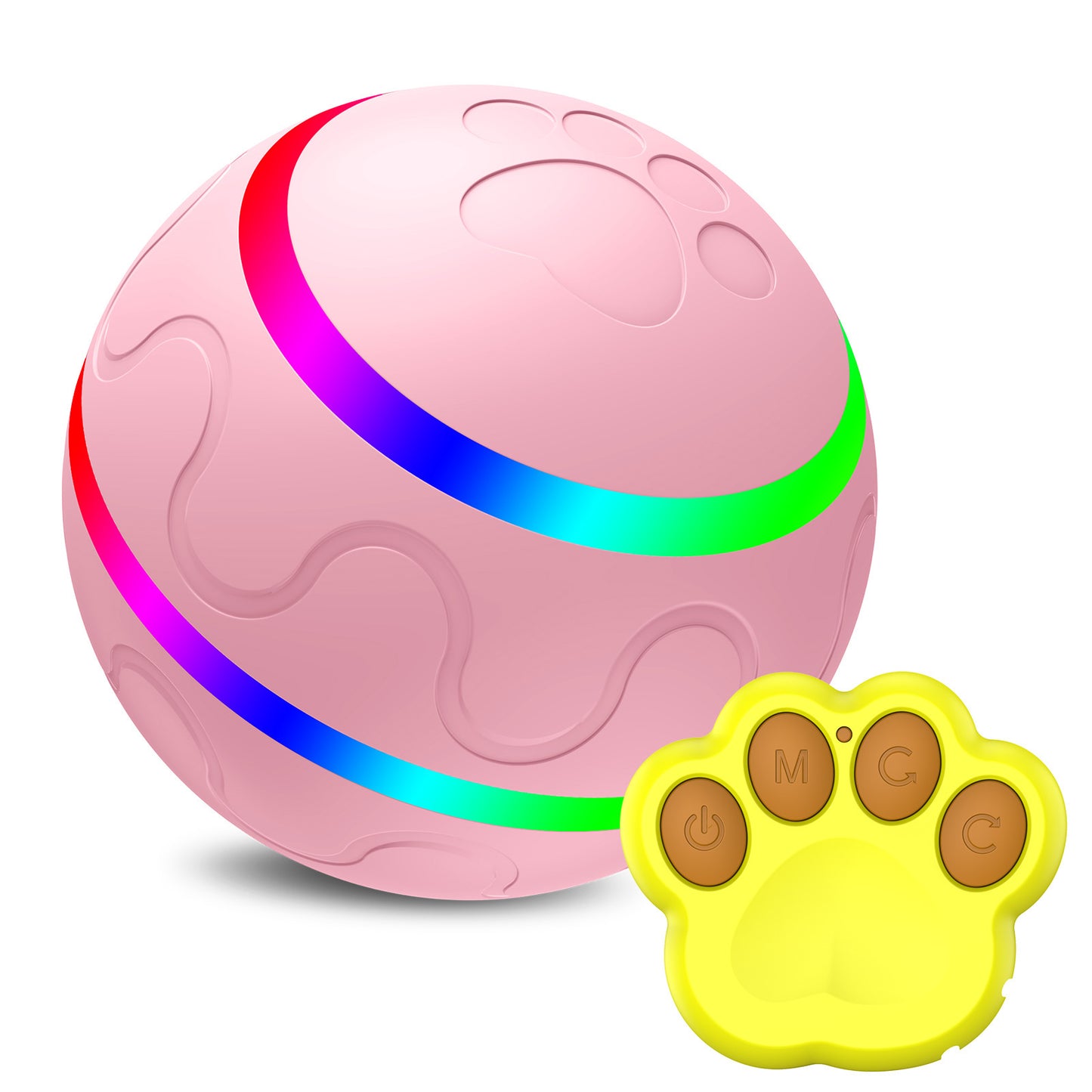 Pet New Cat Wicked Ball Toy Intelligent Ball USB Cat Toys Self Rotating Ball Automatic Rotation Ball - X2-Shopping