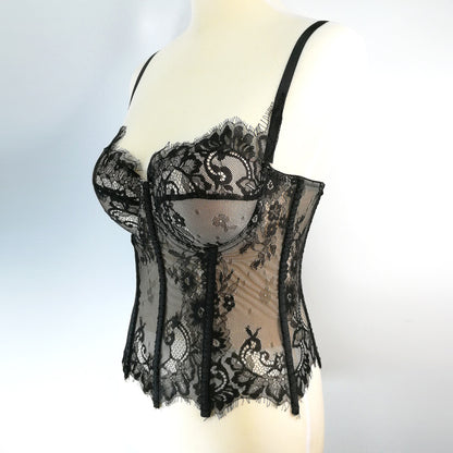 Black Lace Sexy Cutout Camisole Slim Vest