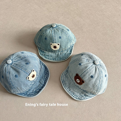 Small-month Baby Peaked Cap Spring And Autumn Denim Sunshade