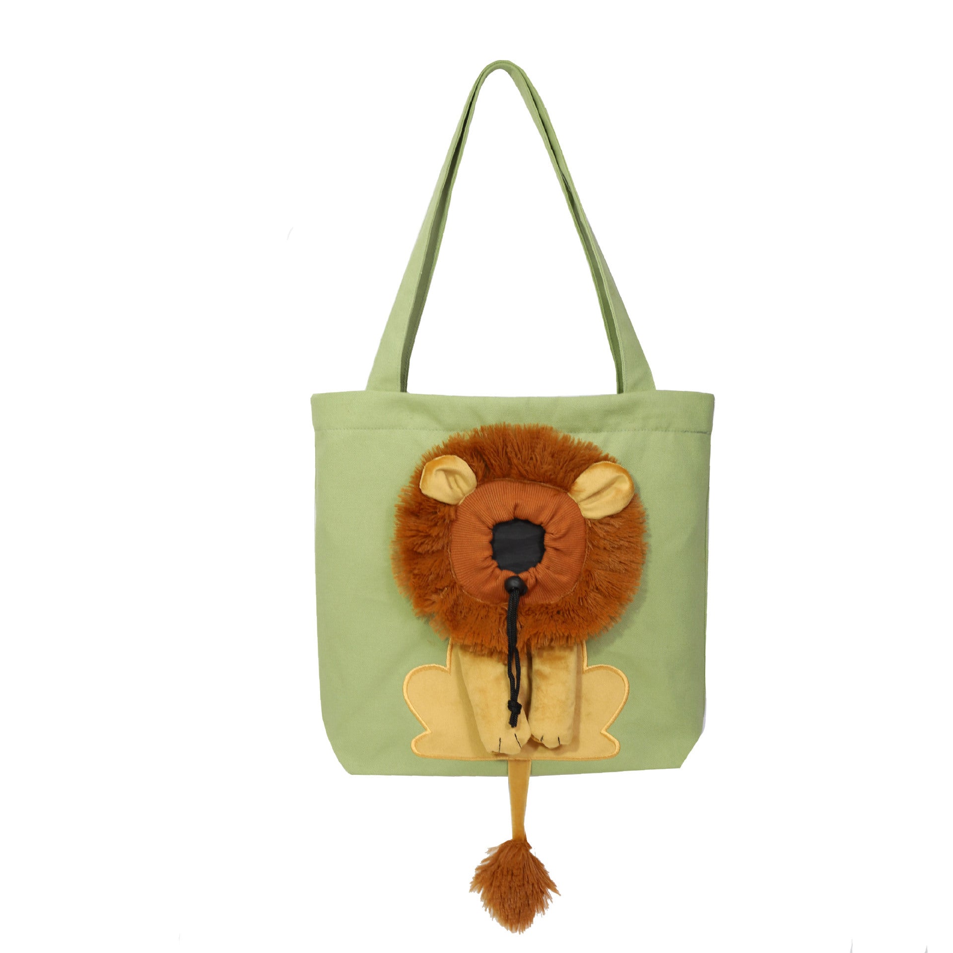 Soft Pet Carriers Lion Design Portable Breathable Bag Cat Dog Carrier Bags Outgoing Travel Pets Handbag With Safety Zippers - X2-Shopping