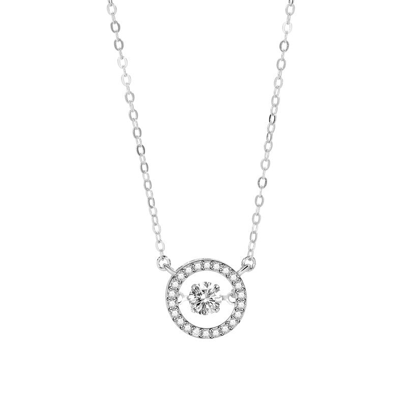 S925 Silber Pulsierende Herz Smart Sterling Silber Halskette Für Frauen