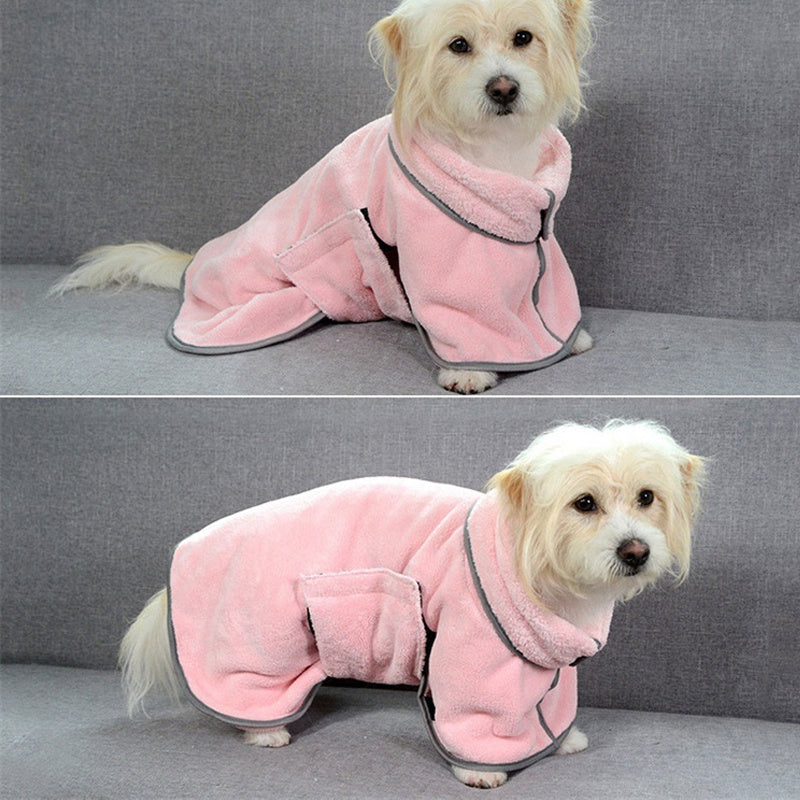 Quick-drying Pet Absorbent Towel Dog Bathrobe Pet Dog Bath Towel For Dogs Cats Microfiber Absorbent Pet Drying Towel Pet Supplies Pet Products - X2-Shopping