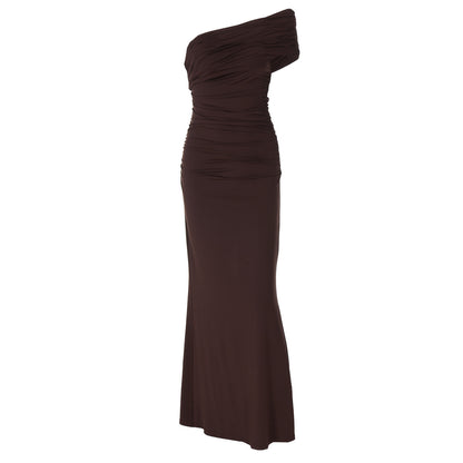 Women's Clothing Backless Slit Slim Fit Dress
