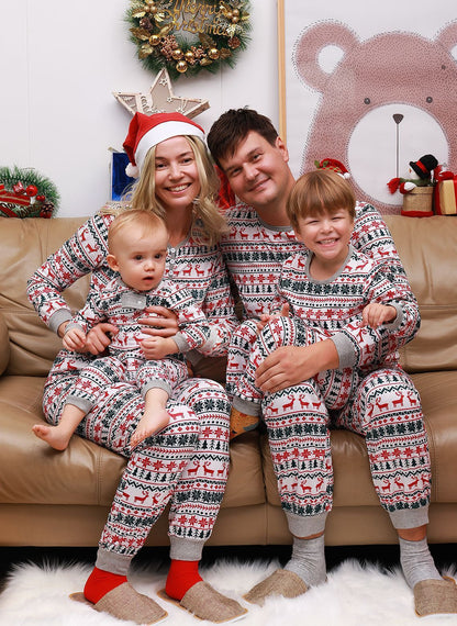 Christmas Pajamas Family Matching New Year Father Mother Kids Baby Look Clothes Set Dad Mom And Daughter Son Pyjamas Outfit - X2-Shopping