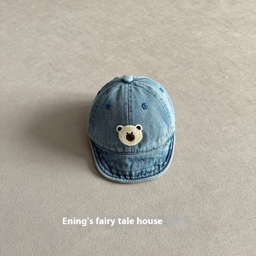 Small-month Baby Peaked Cap Spring And Autumn Denim Sunshade