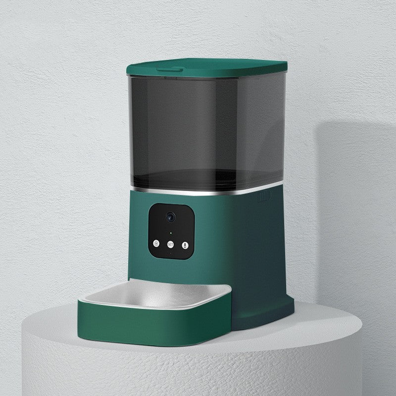 Pet Automatic Feeder Large Capacity Smart Voice Recorder APP Control Timer Feeding Cat Dog Food Dispenser With WiFi Pet Bowl - X2-Shopping