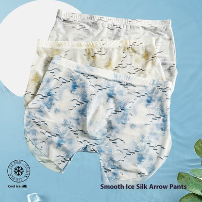 ملابس داخلية رجالية شفافة رفيعة للغاية بدون درزات من Ice Silk Sense، حقيبة كبيرة محدبة على شكل حرف U