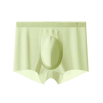 Sommer Erfrischende Atmungsaktive Herren Ice Silk Unterwäsche Nahtlose Ultradünne Boxershorts