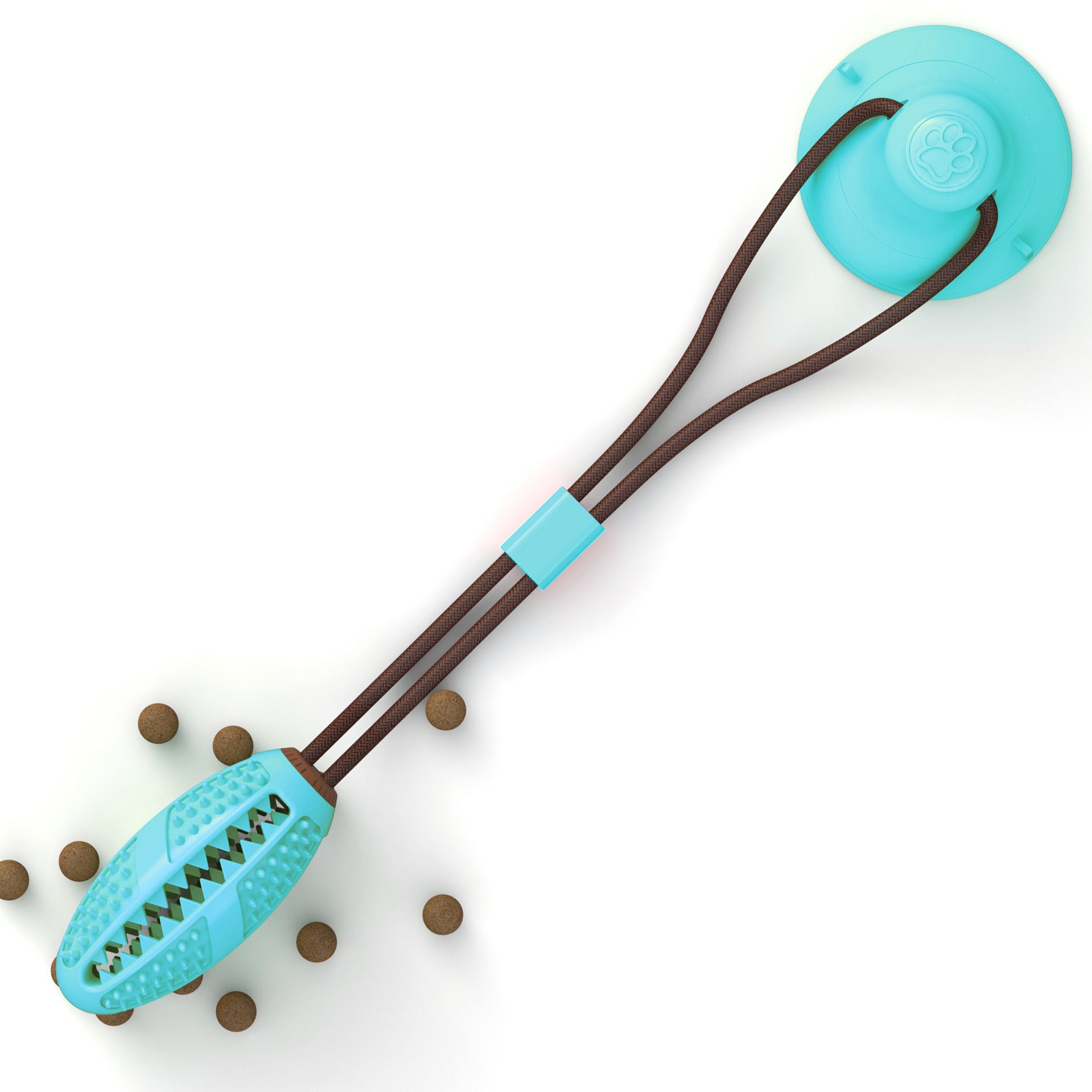 Dog Toys Silicon Suction Cup Tug Interactive Dog Ball Toy For Pet Chew Bite Tooth Cleaning Toothbrush Feeding Pet Supplies - X2-Shopping