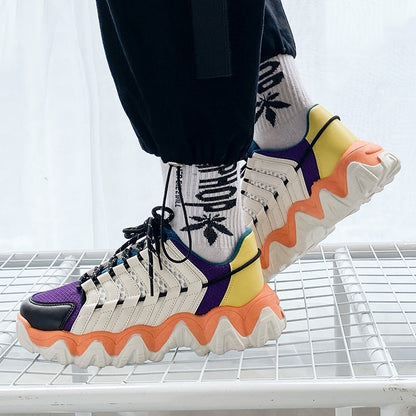 High-Explosive Trendy Shoes, Big Wave Bottom Old Shoes