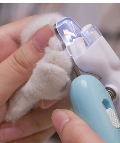 Pet Nail Clippers Dog Nail Clippers Cat Nail Clippers LED Electric Nail Grinder Pet Supplies LED Light Pet Nail Clippers - X2-Shopping