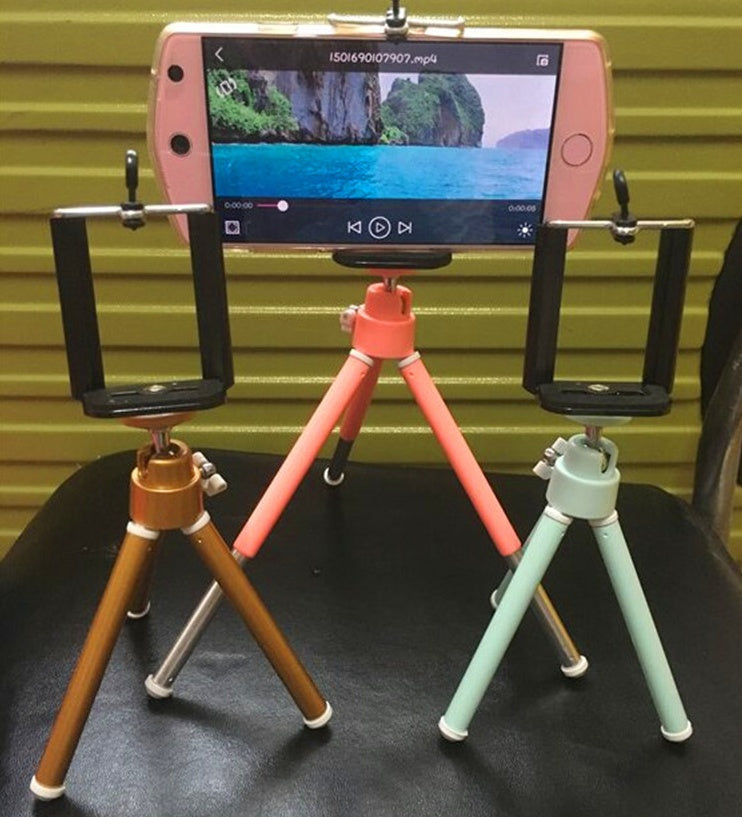 Kompatibel mit Apple, bunter Stativständer für Digitalkameras, Mini-Handyständer, Desktop-Fotografie, Live-Selfie-Netzwerk, roter Ständer