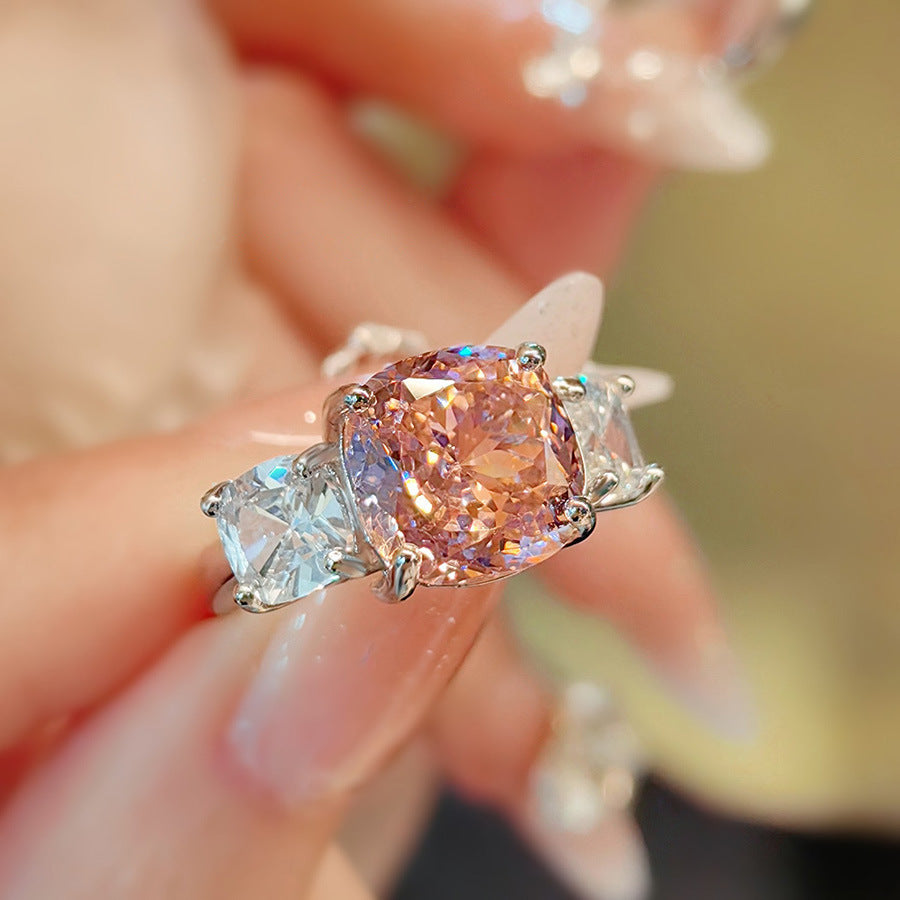 All-Match-Halskette mit Diamanten im Eisblumenschliff mit hohem Kohlenstoffgehalt