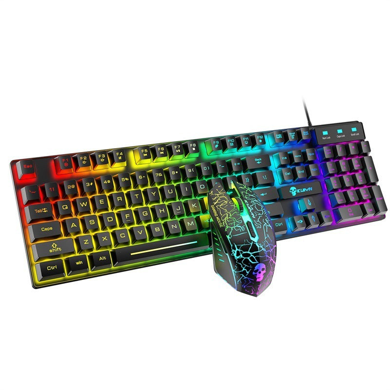 Kuiying T6RGB leuchtendes Tastatur- und Mausset