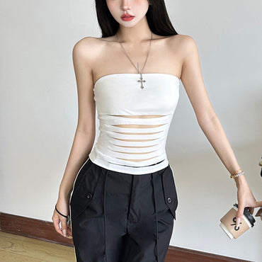 Solid Color Sexy Hot Girl Tube Top Vest