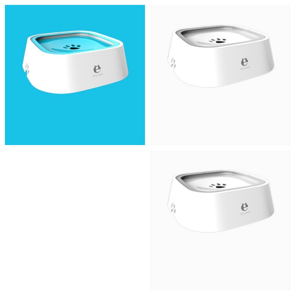 1.5L Cat Dog Water Bowl Carried Floating Bowl Anti-Overflow Slow Water Feeder Dispenser Pet Fountain ABS&PP Dog Supplies - X2-Shopping