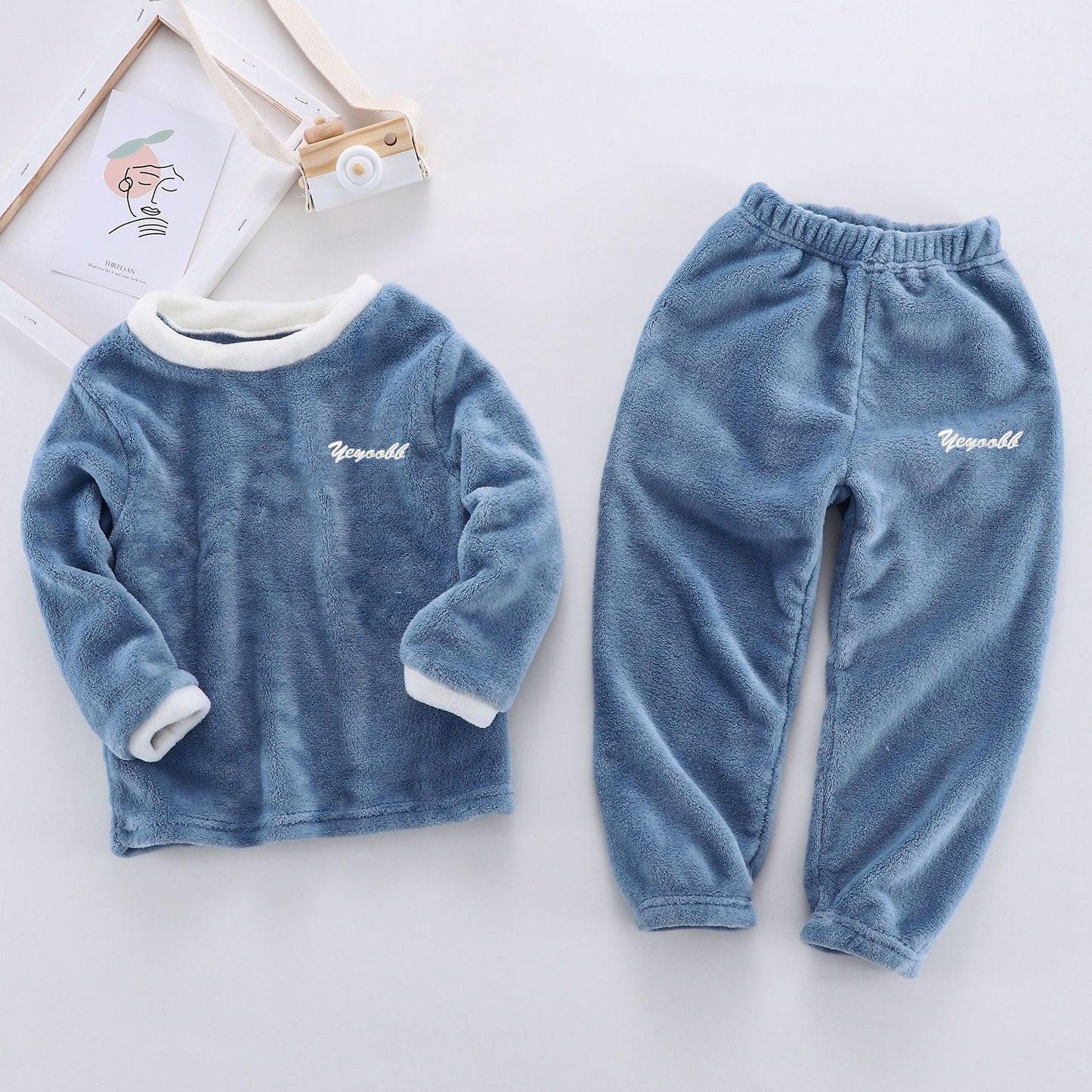 Children's Suits Autumn And Winter Velvet Men And Women - X2-Shopping