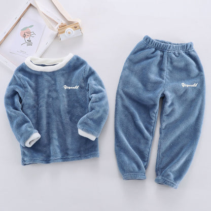 Children's Suits Autumn And Winter Velvet Men And Women - X2-Shopping